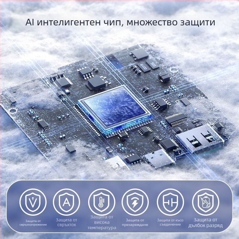 USB вентилатор за колан от сплави — преносим за открито, мини и тих, с вградена батерия