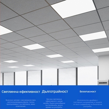 Интегриран таван LED панел 600x600, 60x60, с гипсова минерална плоча