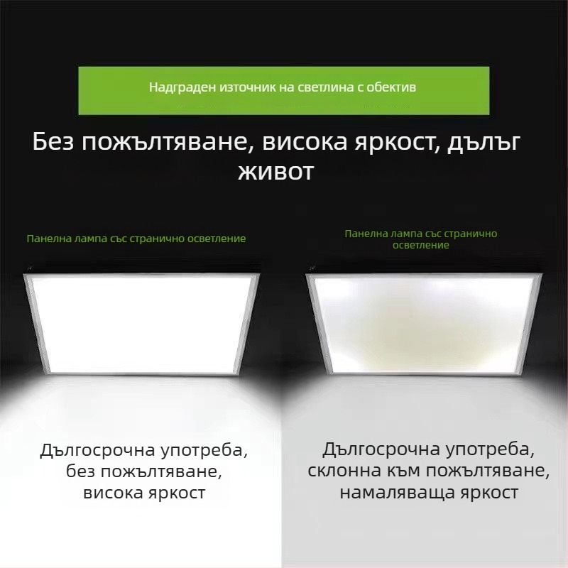 Интегриран таван LED панел 600x600, 60x60, с гипсова минерална плоча