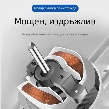 Безшумен прозоречен вентилатор за баня и тоалетна, с гъбена глава, стенен монтаж, водоустойчив