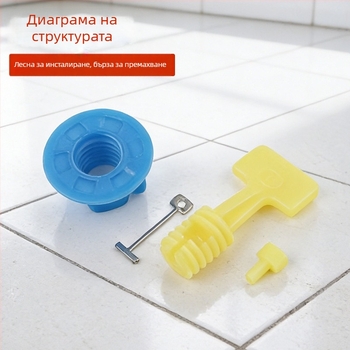 Удължен и удебелен инструмент за нивелиране на плочки, регулируем фиксиращ уред, универсален инструмент за нивелиране на стени и под, кръстчета за позициониране