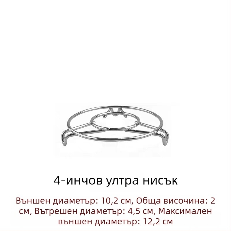 304 неръждаема стомана – мини парна решетка с регулируема височина – малка стойка за здравословна тенджера и термос