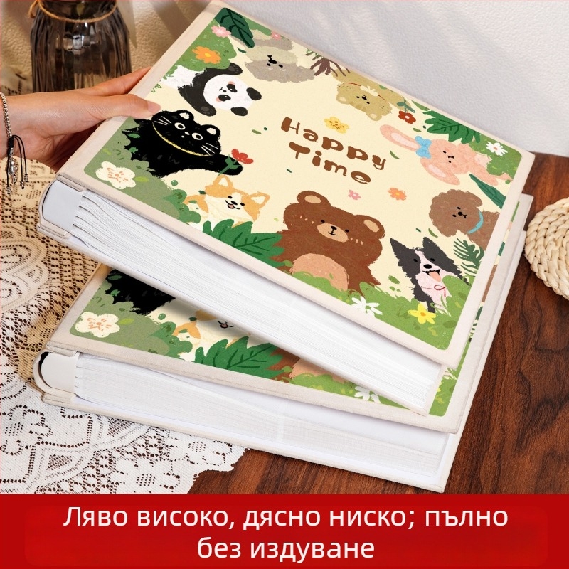 Албум за снимки с голям капацитет и междинни страници, спомени и семейна памет, за най-добра приятелка, размери 5–6 инча, шест снимки, луксозен