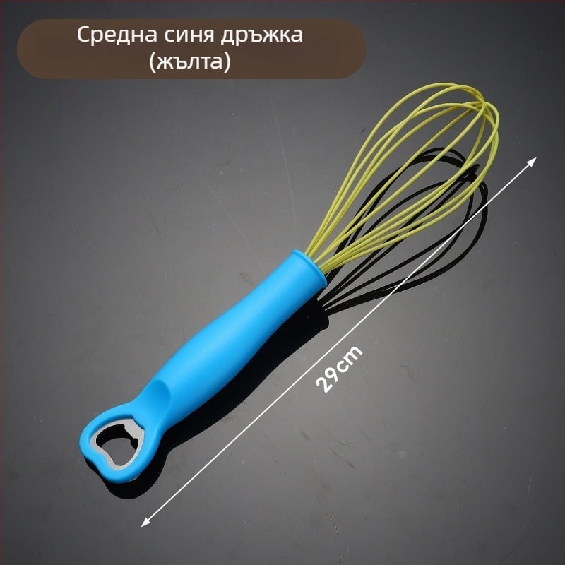 Бъркалка за яйца от неръждаема стомана с отварачка за бутилки – кухненски прибори за печене