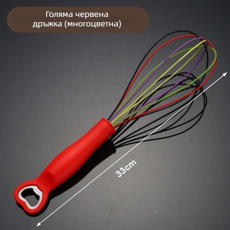Бъркалка за яйца от неръждаема стомана с отварачка за бутилки – кухненски прибори за печене