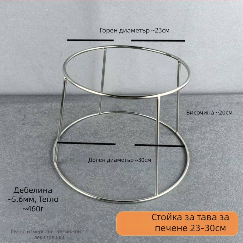 Комплект кръгли чинии от неръждаема стомана за барбекю с корейски стил — прав и широк ръб; включва чиния за паста, десертна чиния и плоска чиния в западен стил.