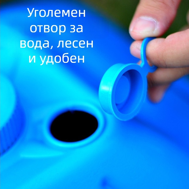Голям външен чадър за слънце с водонапълваема база и пластмасова стойка