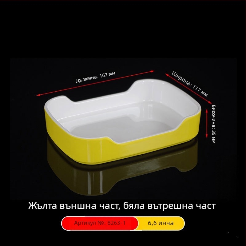 Меламинови квадратни чинии, размери 15–19 cm, модерен минималистичен дизайн, под глазура, за ресторанти и хотели, печат на лого и персонализация налични