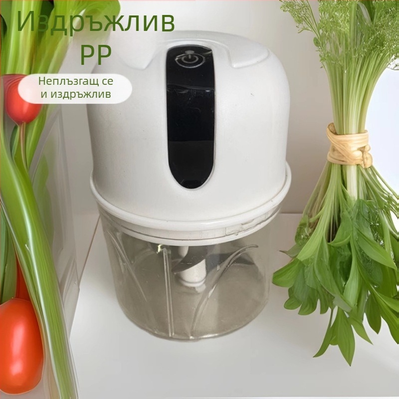 Мултифункционален уред за чесън с три остриета, пасиране и обелване на чесън