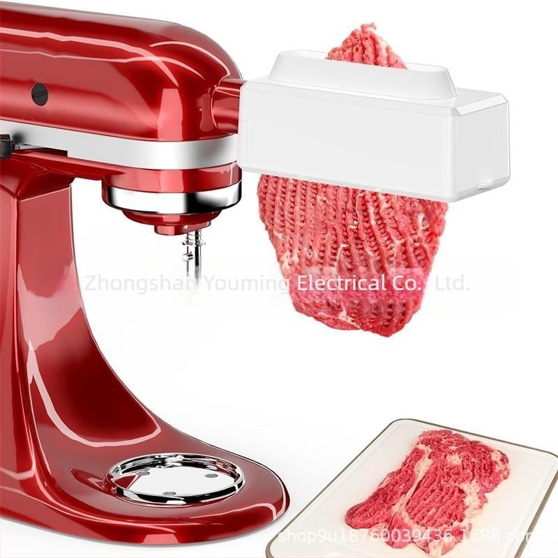 Приставка за омекотяване на месо за кухненска машина KitchenAid, метална зъбчатка, подходяща за миене в съдомиялна машина
