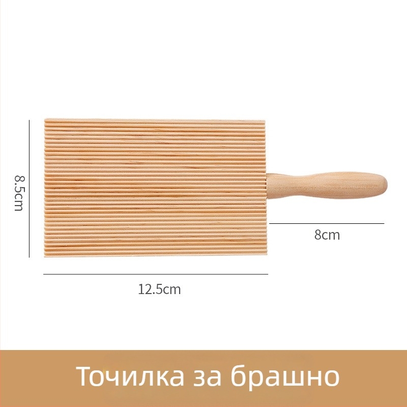 Дървен комплект за DIY форми за нудели: риба, котешко ухо и черупка