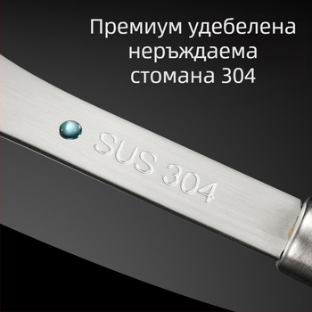 Неръждаема стомана преса за картофи с дръжка от rosewood, стил котешка лапка — ръчен уред за пюриране на бебешка храна