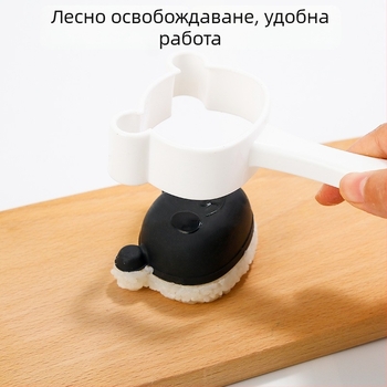Комплект форми за панда оризови топчета за DIY изкуство от ориз и суши – набор за набразване на нори