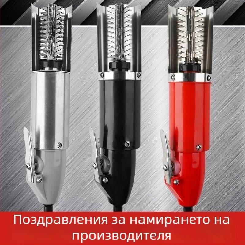 Електрически скалер за риба с кабел, запечатан корпус, за домашна и професионална употреба, автоматично отстраняване на люспи, 304 неръждаема стомана
