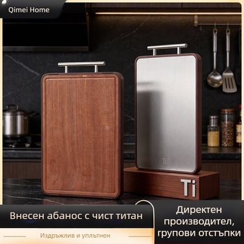 Нов модел дъска за рязане от ебоново дърво — твърдо дърво, антибактериална и против мухъл, двустранна нехлъзгаща се, за дома и хотелски кухни