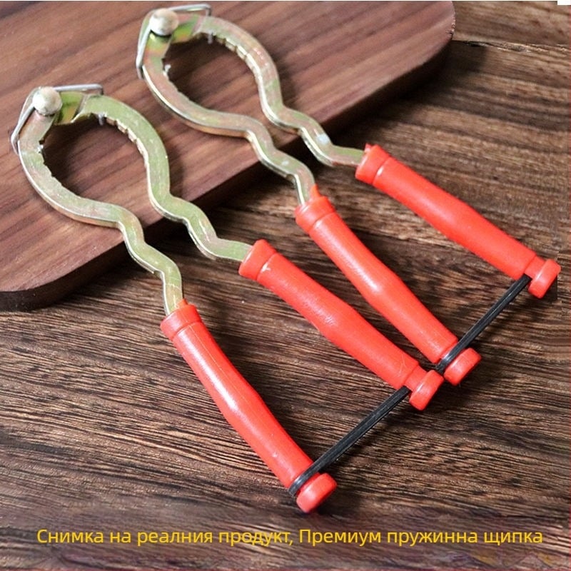 Домакински многофункционален инструмент за обелване на орехи и лешници – неръждаема стомана, щипки и нож