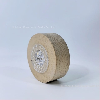 LED Bluetooth аудио нощна лампа с въртящ се дървен корпус и музикална кутия TF карта, 5V презареждаща, декоративно осветление