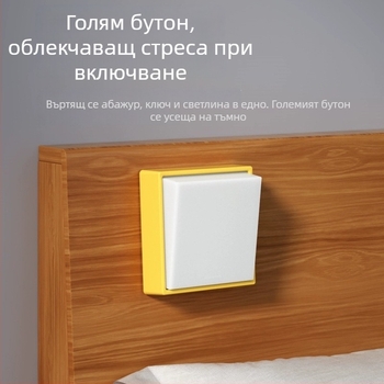 USB зареждаща настолна нощна лампа с безстъпково регулиране на яркостта, защита за очите, магнитно закрепване и таймер