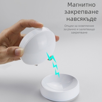 Нощна светлина с дистанционно управление и докосване — LED лампа за нощно шкафче, спалня, коридор и шкаф, презареждаща настолна лампа за кърмене, три цвята