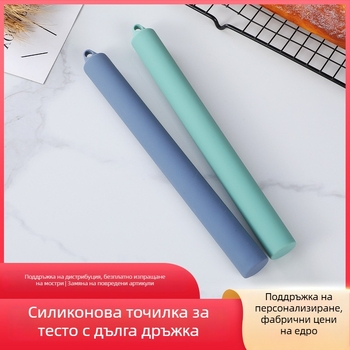Силиконова точилка за тесто, нехлъзгаща се повърхност, подходяща за печене и месене, за тесто за кнедли, с удължена дръжка