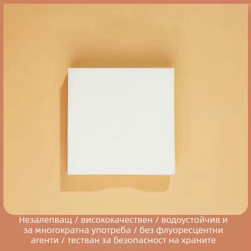 48 г дебели подложки за пара за булочки и пълнени изделия, нелепящи еднократни хартии за пара, хартия за пара, устойчива на мазнини