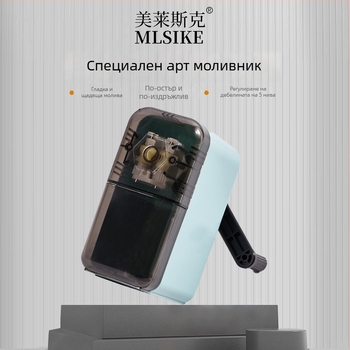Метална ръчна острилка за моливи с дизайн на растение, за чертане и въглени моливи
