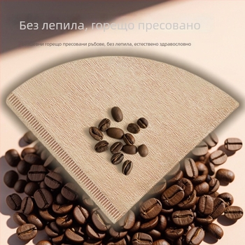 V60 филтър за кафе, еднократна филтър хартия за капково приготвяне, конусов филтър за кафеварка