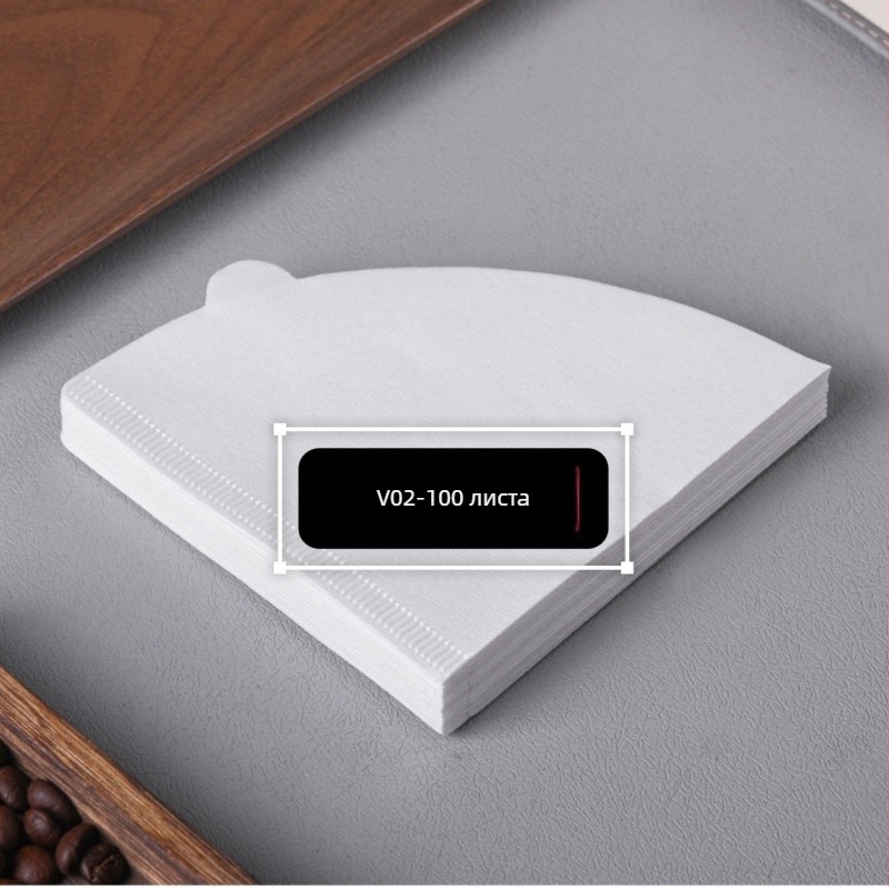 V60 филтър за кафе, еднократна филтър хартия за капково приготвяне, конусов филтър за кафеварка