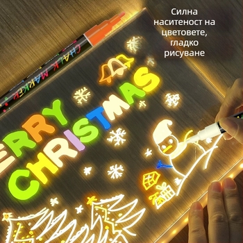 Somachi изтриваема писалка за стъклена светлинна дъска, 3 мм графити маркер за черна дъска, без прах, течен тебешир