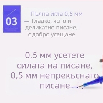Tingyuxuan термочувствителен изтриваем рефил за писалка, неутрално ядро, 0.38–0.5 мм