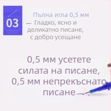 Tingyuxuan термочувствителен изтриваем рефил за писалка, неутрално ядро, 0.38–0.5 мм