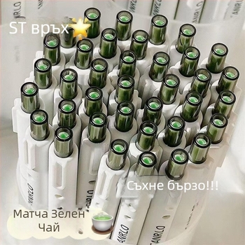 Jasmine White Tea безклипсова retractable писалка, 0.5 мм, черна гел писалка за ученици