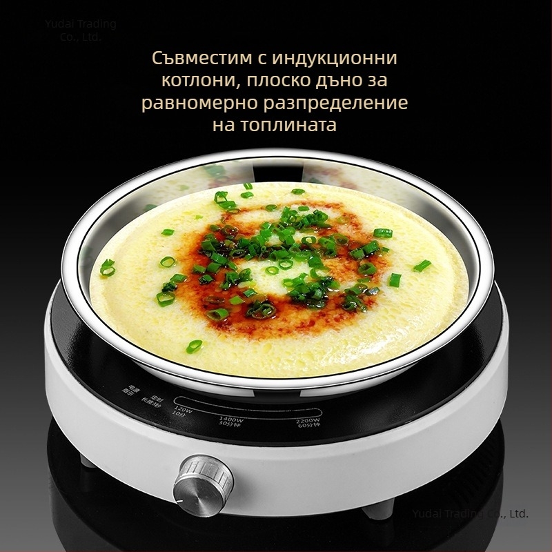316L неръждаема стомана, кръгла чиния, хранително качество, удебелена, за домашна кухня, чиния за вечеря и барбекю