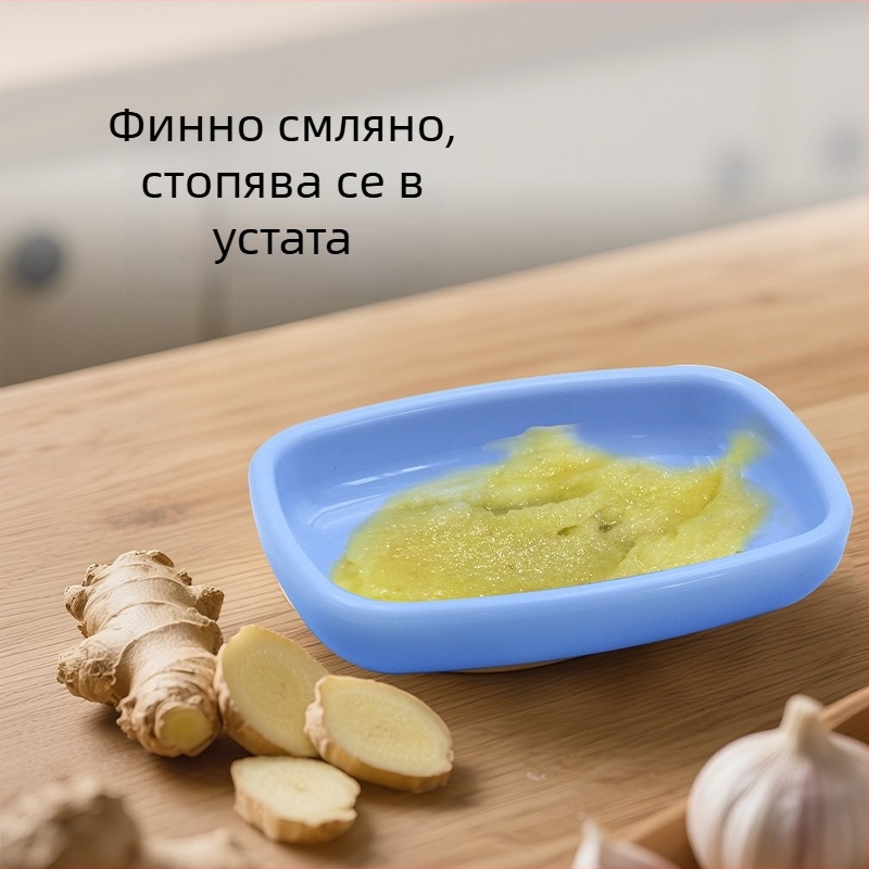 Японски стил ръчна мелница за джинджифир и чесън, мини кухненски инструмент с дип купичка