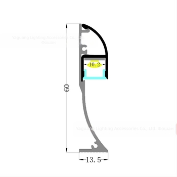 LED корпус за линейно осветление с твърда LED лента, комплект 40–120, аксесоари за осветителен канал, шкафно осветление