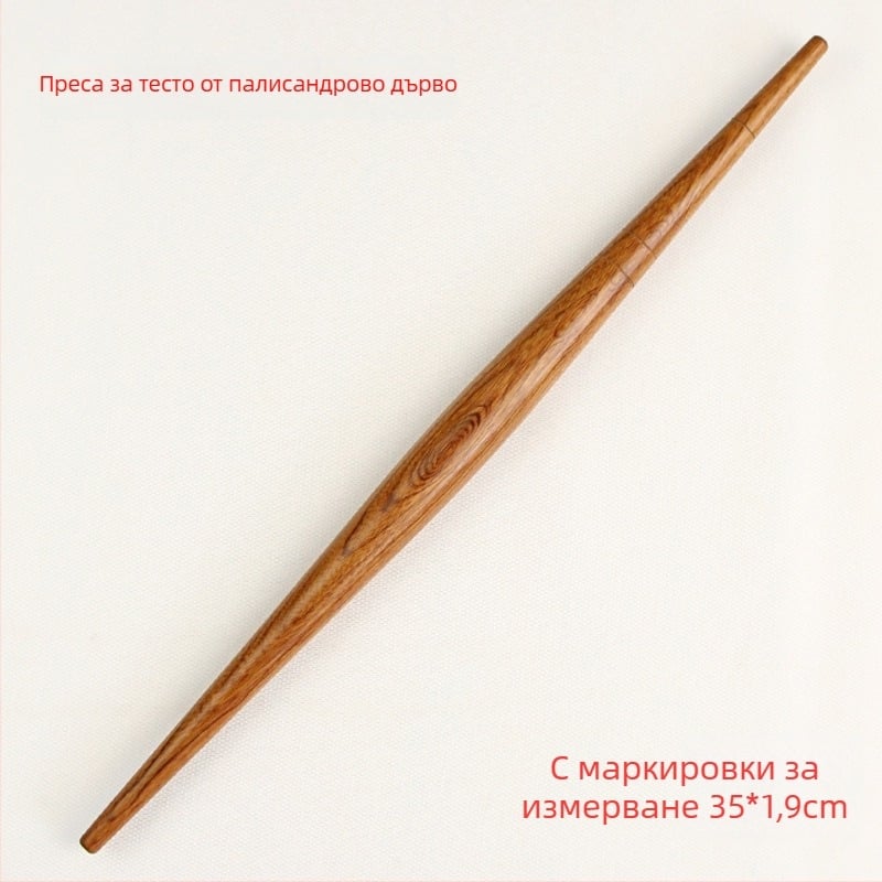 Rosewood разточващ валяк с остри краища за домашна употреба, твърдо дърво за кори за дъмплинги