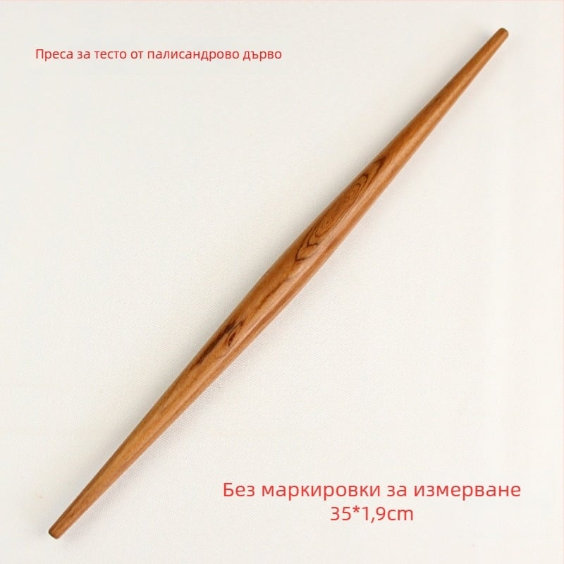 Rosewood разточващ валяк с остри краища за домашна употреба, твърдо дърво за кори за дъмплинги