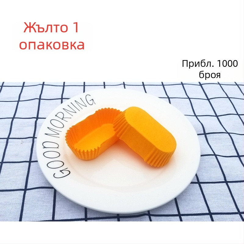 72-овална хартия за печене с 36 форми за торти, силиконово покритие, маслоустойчива