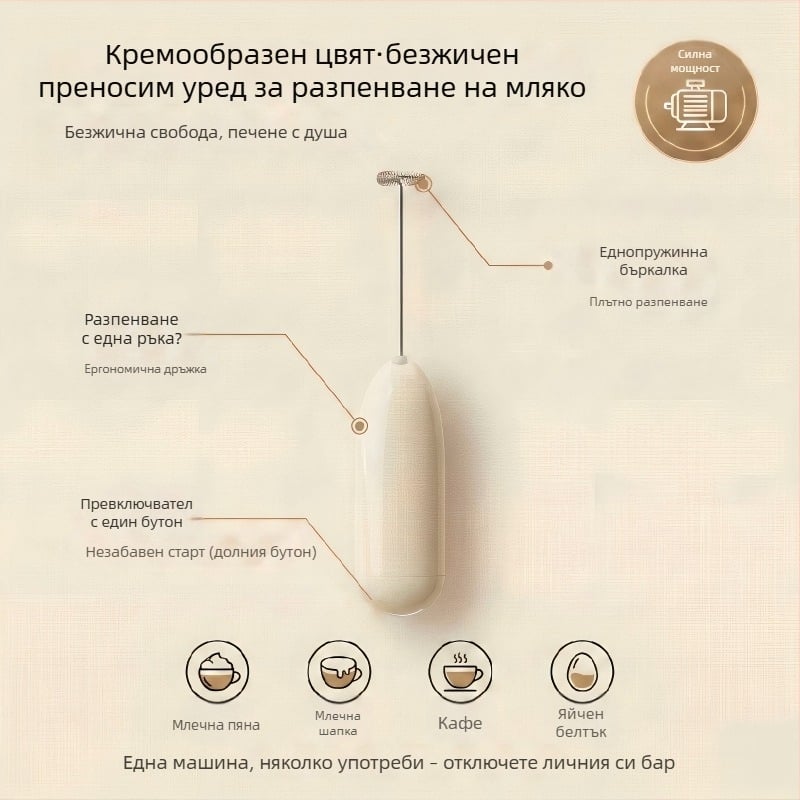 26-годишен нов модел ръчен безжичен електрически разбърквач за домашна кухня