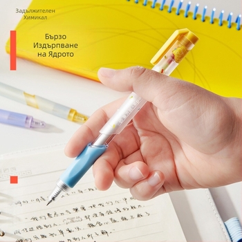 The Pen Says неутрална гел‑писалка с бързосъхнещо водно мастило за учене и подписване – черна технология, балпойнт писалка