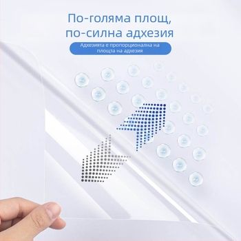 Самозалепваща стенна защитна електростатична филмова обвивка, против надраскване, без увреждане на стената