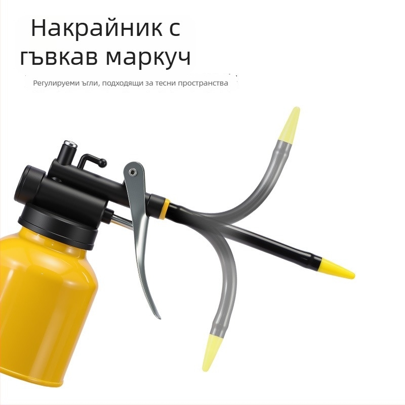 Ruitool Индустриална маслена помпа с удължен накрайник — ръчна преливна и пръскана пушка за масло