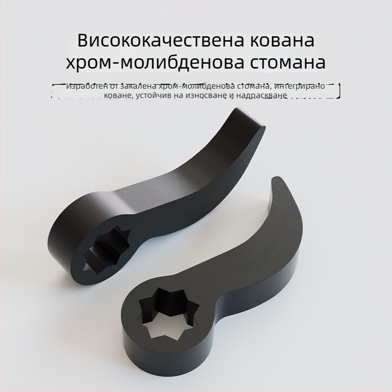 Рогоподобен инструмент за демонтаж на полуоси – лост, разделител и ключ