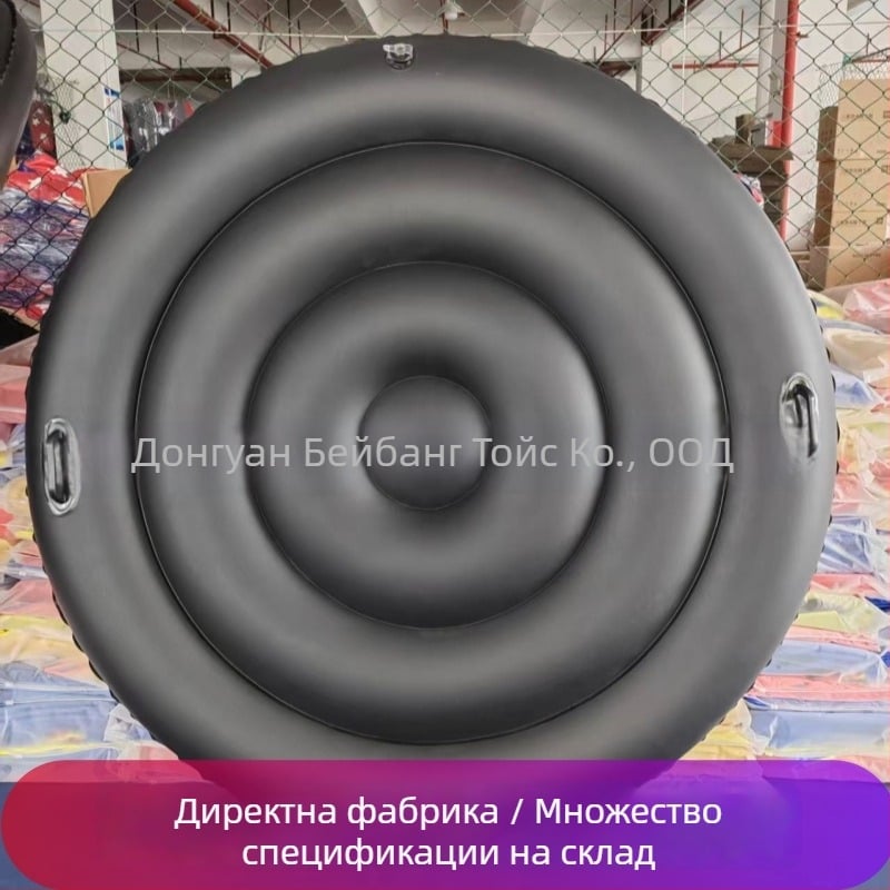 Черна надуваема покривка за вана за СПА и открит басейн, изолационна, прахозащитна и UV защита