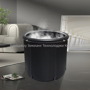 Сгъваема PVC кофа за ледено къпане и студена терапия, усилена конструкция за рехабилитация