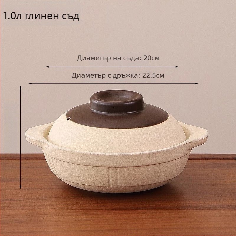 Стара въглищна печка с двойна употреба – електрическа и въглищна, интегриран керамичен съд за горещи потове и глинен казан, подходящ за търговска употреба.