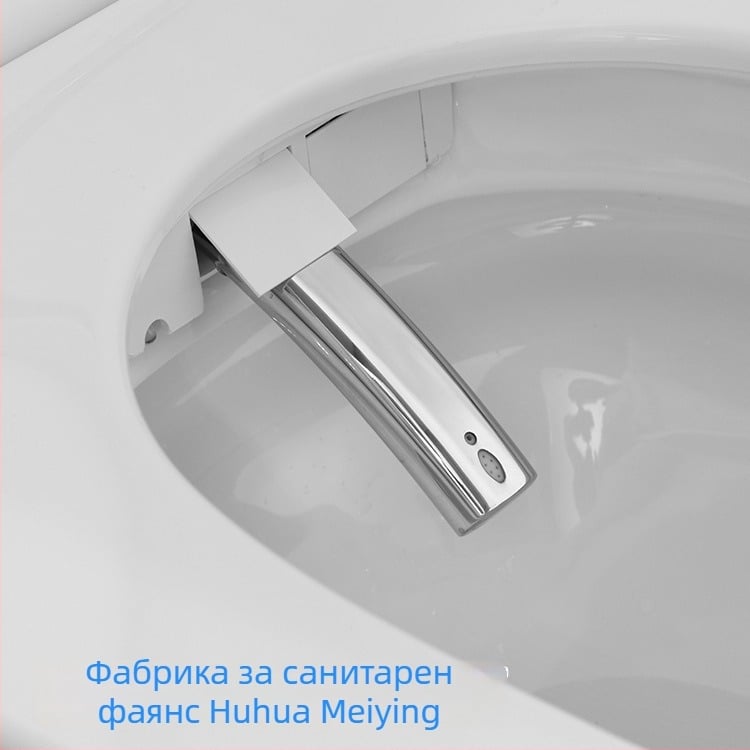 Умна дюза за биде за тоалет с регулируемо водно налягане и функция за почистване на тазобедрената област – аксесоар за тоалетна.