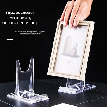Пластмасова подставка за визитки, държач за телефон и дисплей за рамки