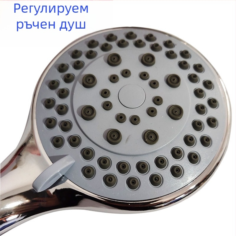 Пет-режимна регулируема ръчна душ глава с електроплатирано покритие за баня