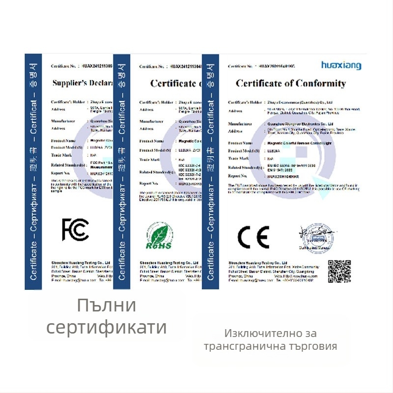 RGB светодиодна атмосфера лампа с USB захранване, дистанционно за димер и магнитно закрепване, резба E26/E27